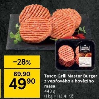 Burger mix Grill Master Tesco