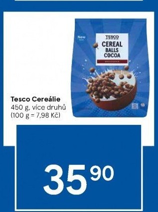 Cereálie Tesco