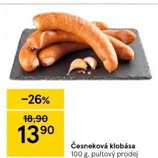 Česneková klobása