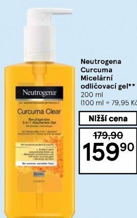 Micelární gel Curcuma Neutrogena