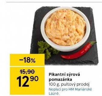 Pikantní sýrová pomazánka
