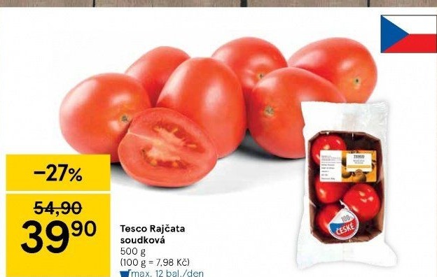 Rajčata soudková Tesco