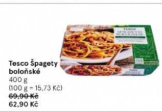 Špagety Bolognese Tesco