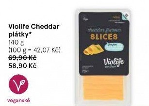 Veganský sýr cheddar Violife