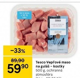 Vepřové maso na guláš Tesco