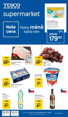 akční leták Tesco 14.4.2021-20.4.2021