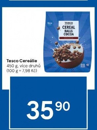 Cereálie Tesco