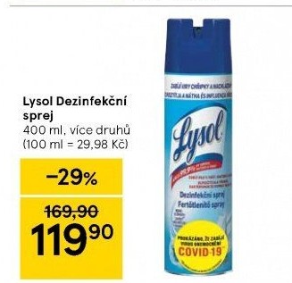Dezinfekční sprej na prádlo Lysol