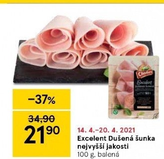 Dušená šunka nejvyšší jakosti Excelent Beskydské uzeniny Chodura