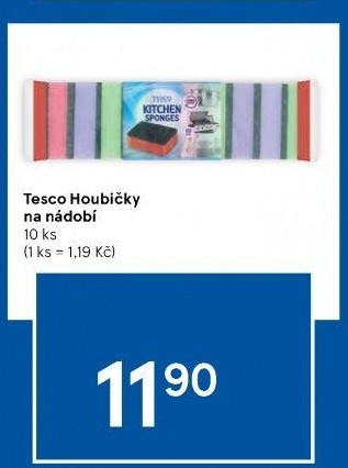 Houbičky na nádobí Tesco