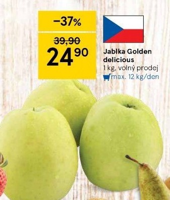 Jablka Golden Delicious