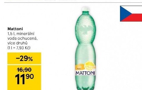 Ochucená voda Mattoni