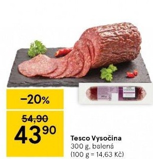 Salám Vysočina Tesco