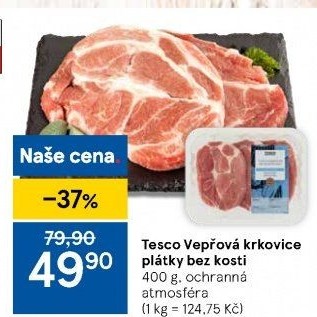 Vepřová krkovice bez kosti Tesco