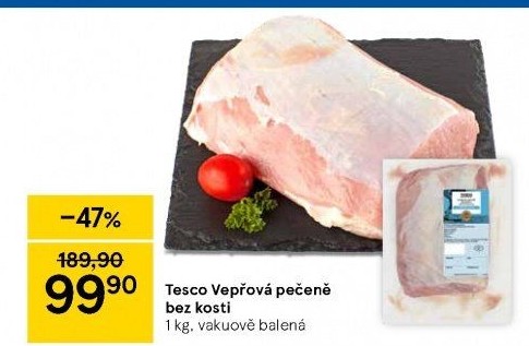 Vepřová pečeně bez kosti Tesco
