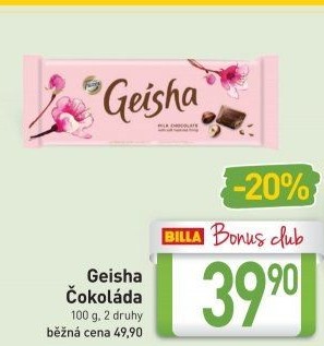Čokoláda Geisha