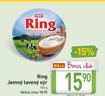 Sýr tavený Ring Tany