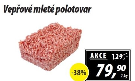 Maso mleté vepřové