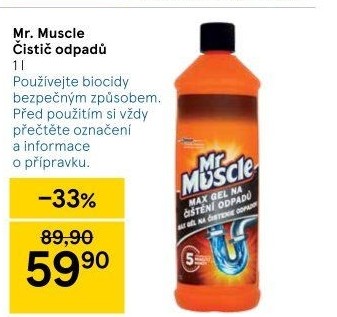 Čistič odpadů Mr.Muscle