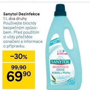Dezinfekční čističe Sanytol