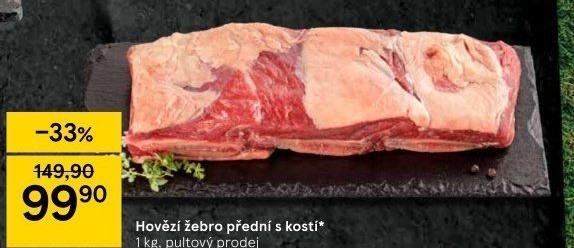 Hovězí přední s kostí - žebro