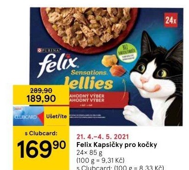 Kapsičky pro kočky Felix Purina
