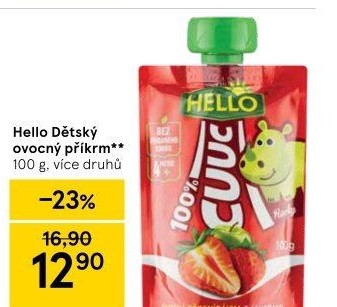 Ovocná kapsička Hello