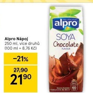 Rostlinné nápoje Alpro Soya