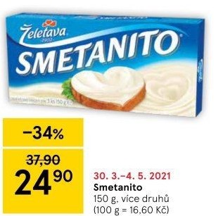 Sýr tavený Smetanito Želetava