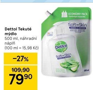 Tekuté mýdlo antibakteriální Dettol - náhradní náplň