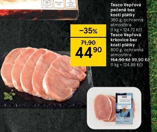 Vepřová pečeně bez kosti Tesco