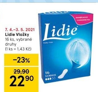 Vložky dámské Lidie