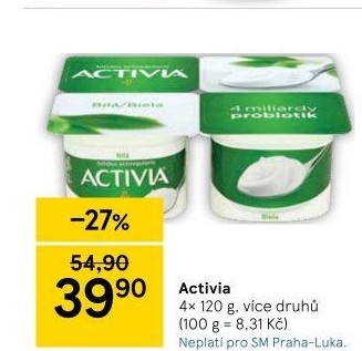 Bílý jogurt Activia Danone