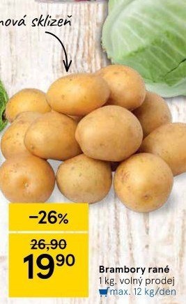 Brambory konzumní rané