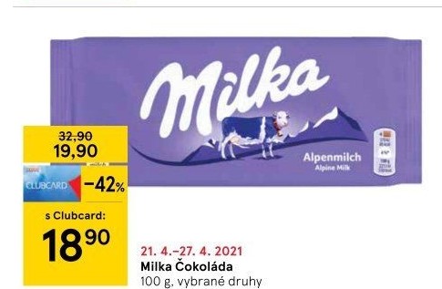 Čokoláda Milka
