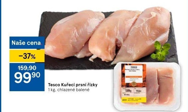 Kuřecí prsní řízky Tesco
