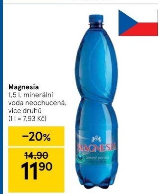 Přírodní voda Magnesia