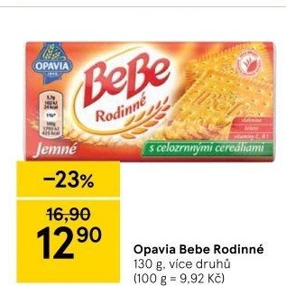 Sušenky Rodinné BeBe Opavia
