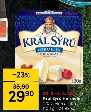 Sýr Hermelín Král sýrů