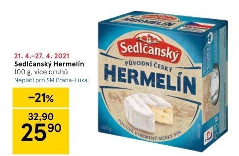 Sýr Hermelín Sedlčanský