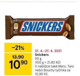 Tyčinka Snickers
