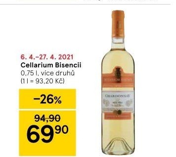 Vína Cellarium Bisencii Zámecké vinařství Bzenec