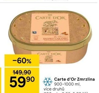 Zmrzlina ve vaničce Carte D'