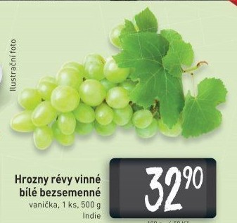 Hrozny bílé bezsemenné