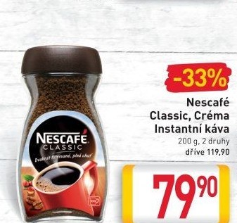 Instantní káva Nescafé Classic Crema