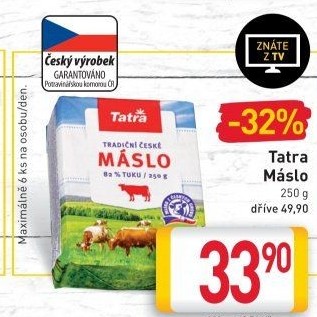 Máslo Tatra