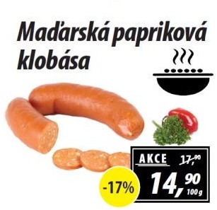 Maďarská papriková klobása
