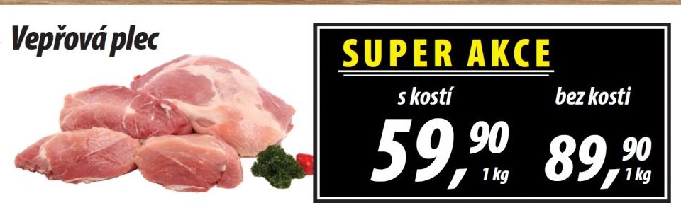 Vepřová plec s kostí