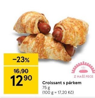 Croissant s párkem