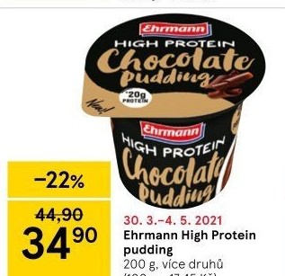 Dezert pudink High protein Ehrmann